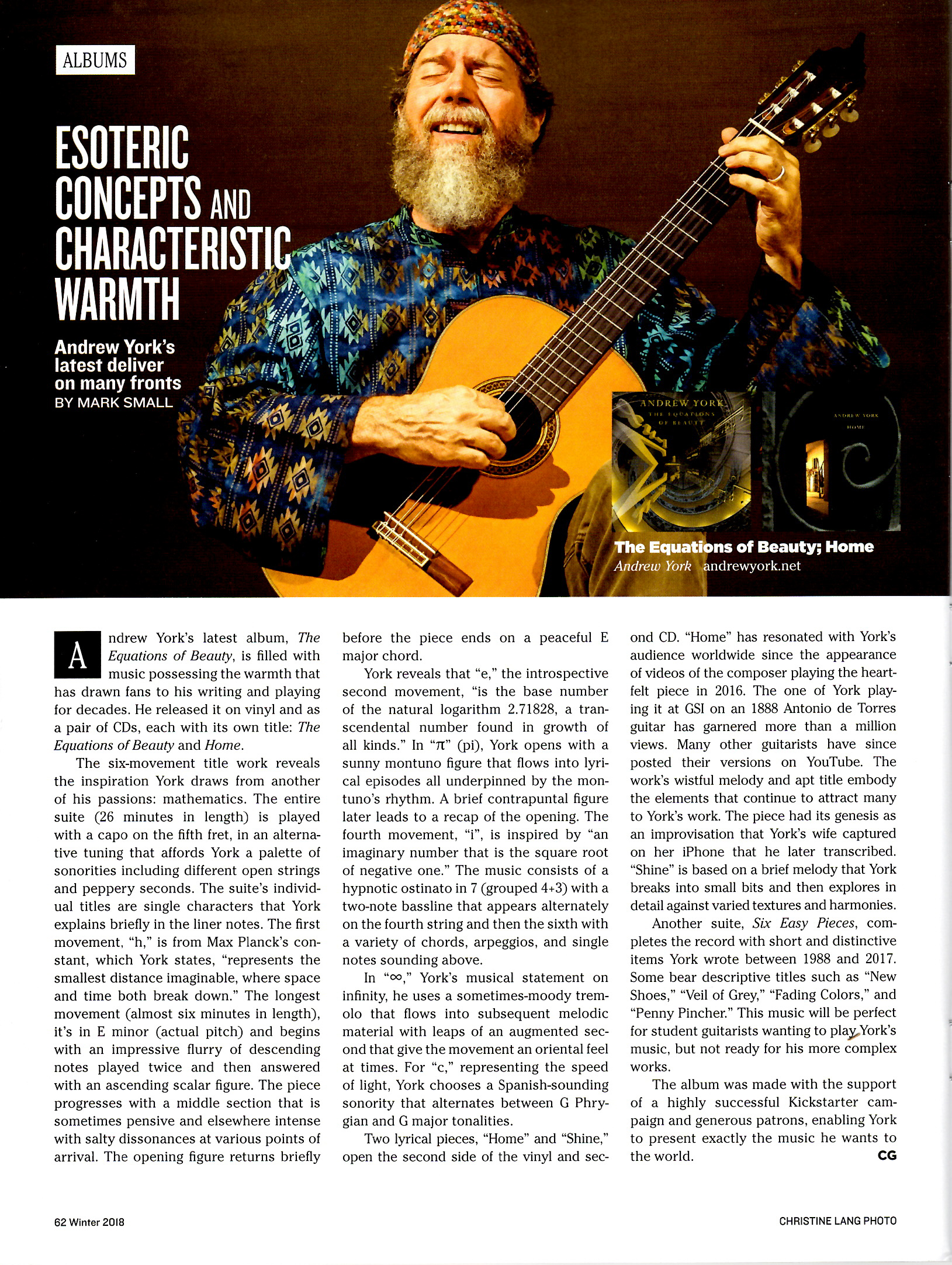 Andrew York Classical Guitar Magazine Review