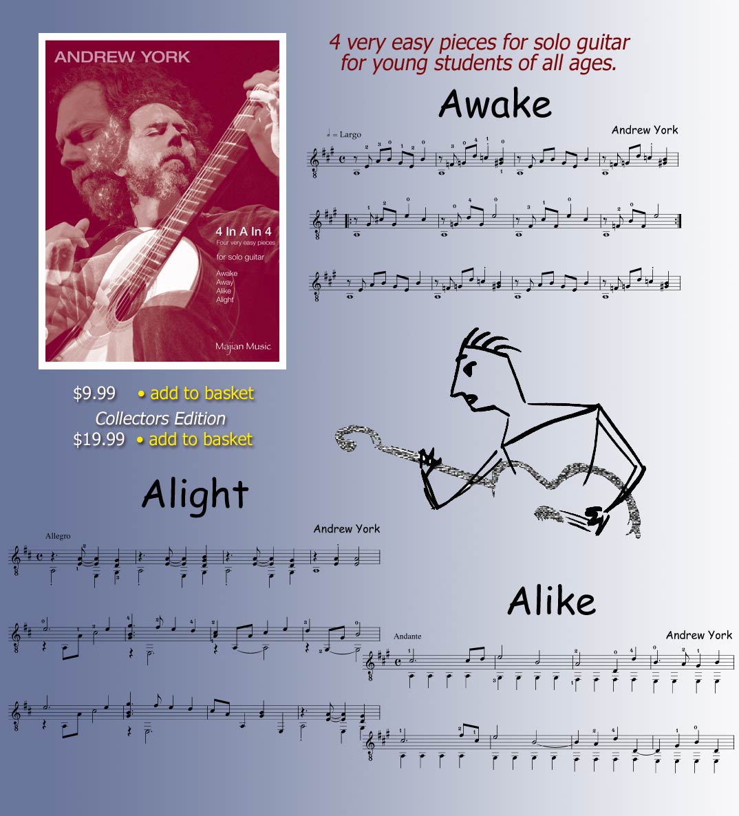 Sheet Music for Andrew York's KINDERLIGHT