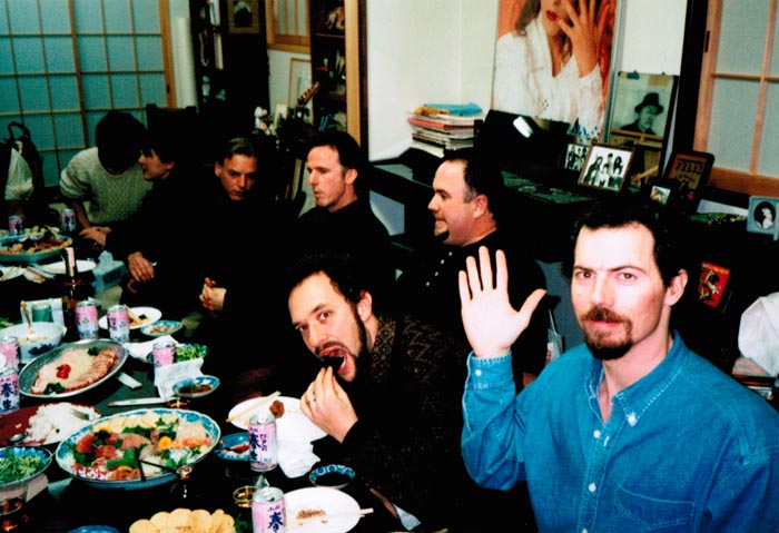LAGQ-John Dearman, Bill Kanengiser, Scott Tennant and Andrew York, dinner in Japan