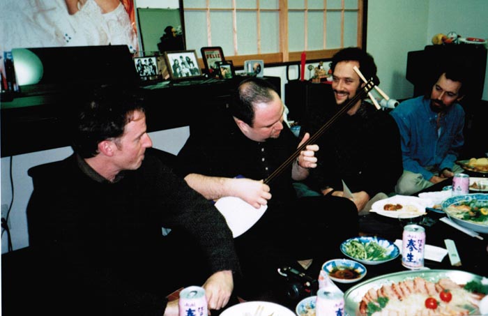 LAGQ-John Dearman, Bill Kanengiser, Scott Tennant and Andrew York, Scott playing shamisen
