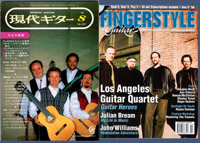 LAGQ-John Dearman, Bill Kanengiser, Scott Tennant and Andrew York, Fingerstyle Guitar magazine